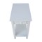 International Concepts Rectangle Narrow End Table, 22 W, 14 L, 25 in H, Wood, White OT08-2214 - alternate 3